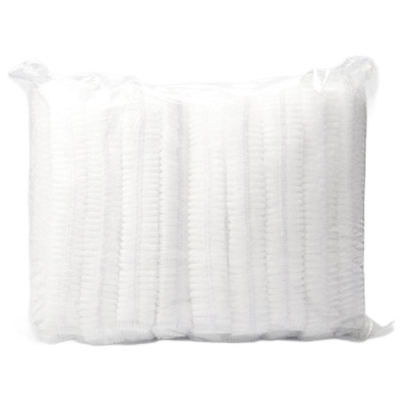 伏興 一次性無紡布條形帽，B1101 雙筋19英寸/白色 售賣規(guī)格：100只/包