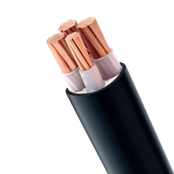 朗達(dá)RONDA 阻燃銅芯交聯(lián)聚乙烯絕緣聚氯乙烯護(hù)套電力電纜，ZC-YJV-0.6/1KV-3*6+1*4 售賣(mài)規(guī)格：1米