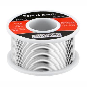 拓利亞 0.8mm卷式焊錫絲卷式焊錫絲 0.8mm*200g ，焊錫量：63%，Y01-201 售賣規(guī)格：1卷