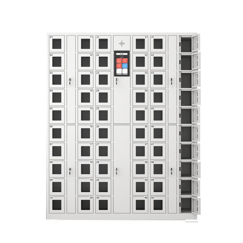 京圖尚冠 智能手機(jī)柜，TD533 60門人臉識別灰白色1445*300*1800mm 售賣規(guī)格：1臺