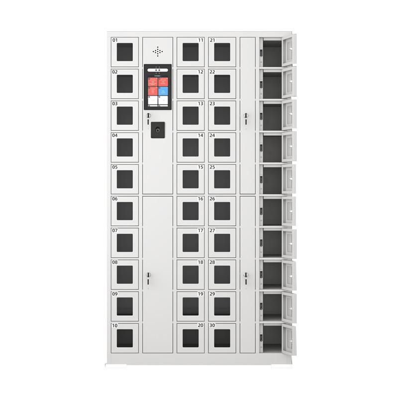 京圖尚冠 智能手機(jī)柜，TD555 40門人臉識別+指紋灰白色1000*300*1800mm 售賣規(guī)格：1臺