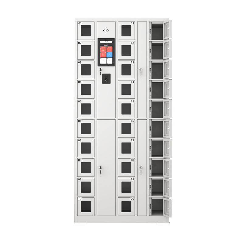 京圖尚冠 智能手機(jī)柜，TD602 30門人臉+指紋+刷卡灰白色830*300*1800mm 售賣規(guī)格：1臺