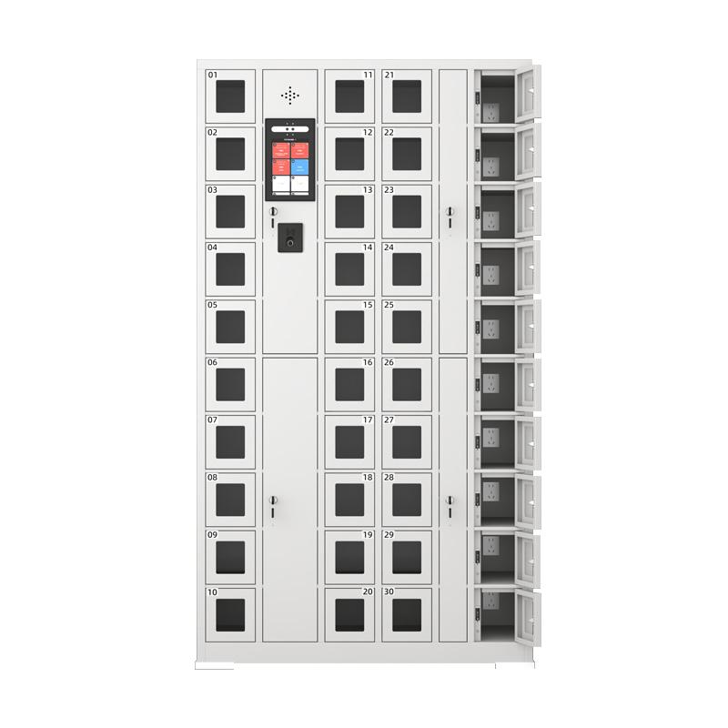 京圖尚冠 智能手機柜，TD611 40門可充電人臉+指紋+刷卡灰白色1000*400*1800mm 售賣規(guī)格：1臺