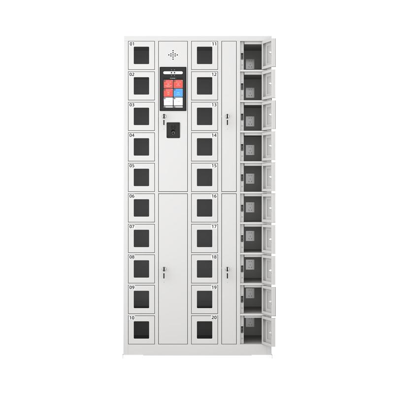 京圖尚冠 智能手機柜，TD610 30門可充電人臉+指紋+刷卡灰白色830*400*1800mm 售賣規(guī)格：1臺