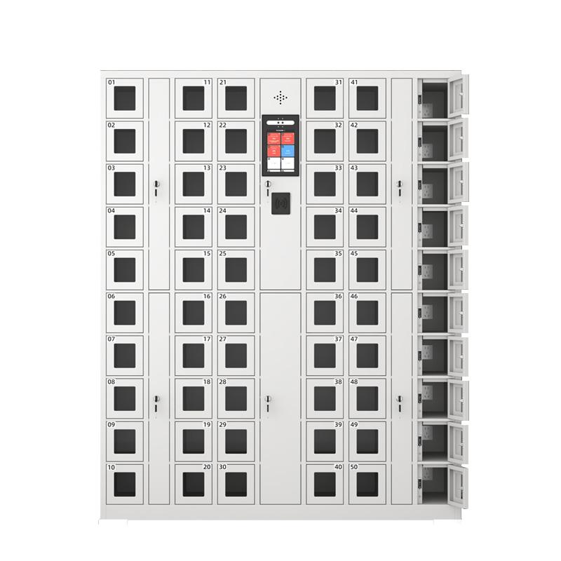 京圖尚冠 智能手機柜，TD589 60門可充電人臉識別+刷卡灰白色1445*400*1800mm 售賣規(guī)格：1臺