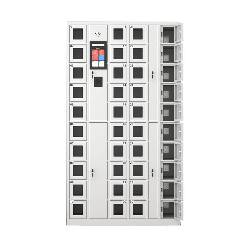 京圖尚冠 智能手機柜，TD587 40門可充電人臉識別+刷卡灰白色1000*400*1800mm 售賣規(guī)格：1臺