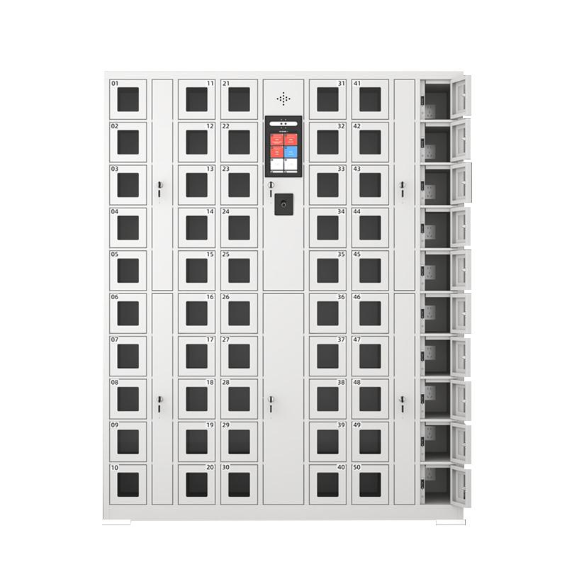 京圖尚冠 智能手機柜，TD565 60門可充電人臉識別+指紋灰白色1445*400*1800mm 售賣規(guī)格：1臺