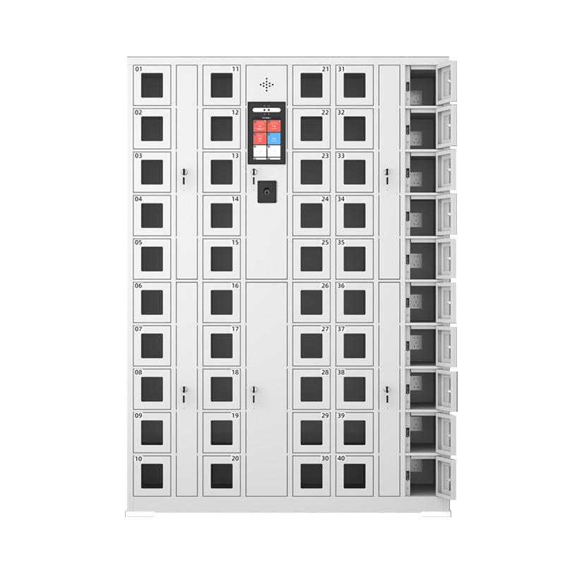 京圖尚冠 智能手機柜，TD564 50門可充電人臉識別+指紋灰白色1275*400*1800mm 售賣規(guī)格：1臺