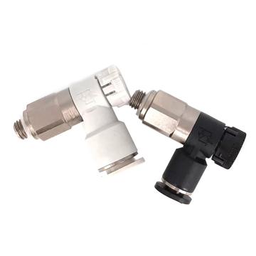 亞德客/AirTAC 迷你推鎖型調(diào)速閥，PTL401B-M 售賣規(guī)格：1個(gè)