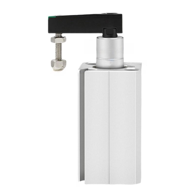 謙華智科 QCK氣動(dòng)90度轉(zhuǎn)角下壓回旋夾緊氣缸，QCKR12-20S 售賣規(guī)格：1個(gè)