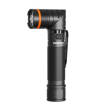 耐朗 手電筒，耐朗 B75 帶磁USB直充90°轉(zhuǎn)角手電 ，白紫雙色光 5W(升級(jí)為9W)（含18650電池+USB充電線） 售賣(mài)規(guī)格：1個(gè)