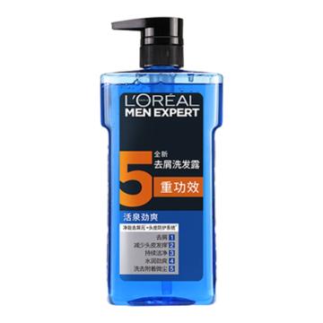 欧莱雅/LOREAL 男士去屑洗发露，活泉劲爽 700ml 售卖规格：1瓶
