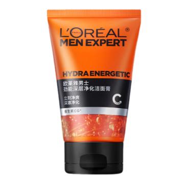 欧莱雅/LOREAL 男士洁面膏，劲能深层净化100ml 售卖规格：1支
