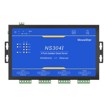 移星 串口服务器（4路RS485/422转网口 隔离型），NS304I 售卖规格：1个