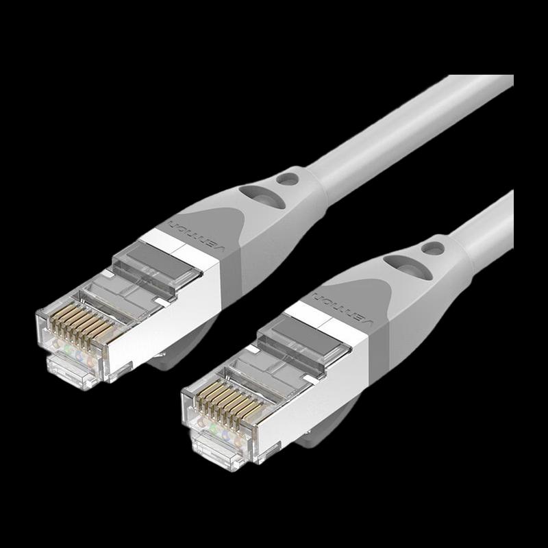 VENTION 威迅 超六類雙屏蔽跳線 5米，IBHHJ灰色 售賣規(guī)格：1根