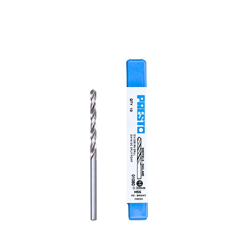 百事通 (PRESTO)高速钢直柄麻花钻1.9mm，010801.9 售卖规格：1支