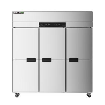圣托/Shentop 立式六门双温冰箱，STL-GU36 ，容积1360L，定频直冷 售卖规格：1台