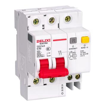 德力西/DELIXI 漏電保護(hù)器，DZ47sLE 2P C 32A 售賣(mài)規(guī)格：1個(gè)