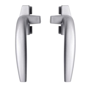 哈德威 鋁合金窗把手，38型鋁合金窗把手（右）， 黑色/銀色，隨機(jī)發(fā)貨 售賣規(guī)格：1個(gè)