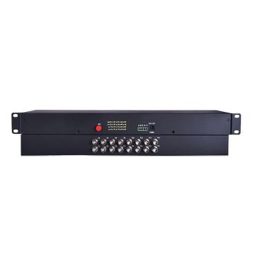 海乐 视频光端，HC-16-1DR-T/R 16路视频+1路反向485数据无压缩视频传输单纤单模FC接口20KM 售卖规格：1对