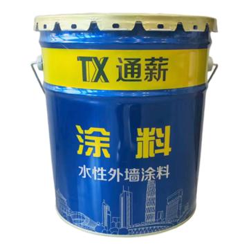 通薪/TX 水性外墙涂料，国标Y12米黄色，水性外墙涂料，米黄色，20kg/桶 售卖规格：20公斤/桶