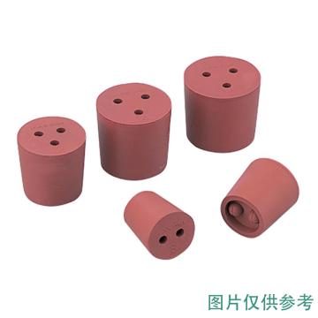 亚速旺/Asone 带孔橡胶塞 15号 红橡胶栓，1-7649-08 售卖规格：1个