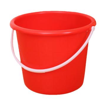 福美佳 帶蓋小水桶，紅色 4L 直徑23高17.5cm 售賣規(guī)格：1個