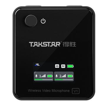 得胜/TAKSTAR 领夹式无线摄像麦克风，V1（二代升级款） 售卖规格：1台