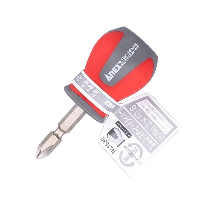 安力士牌 (ANEX)两用螺丝刀 (+)PH2(-)6.0x65，No.1580 售卖规格：1支