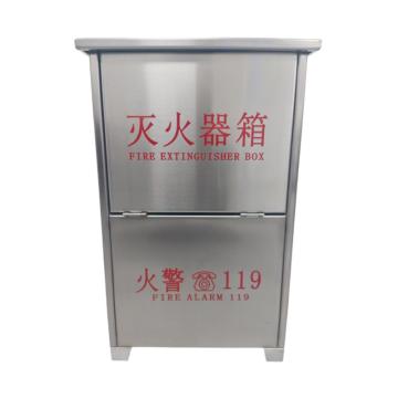 蓝消 干粉灭火器箱，600*390*200mm，MF/ABCE5*2-304不锈钢0.8mm 售卖规格：1个