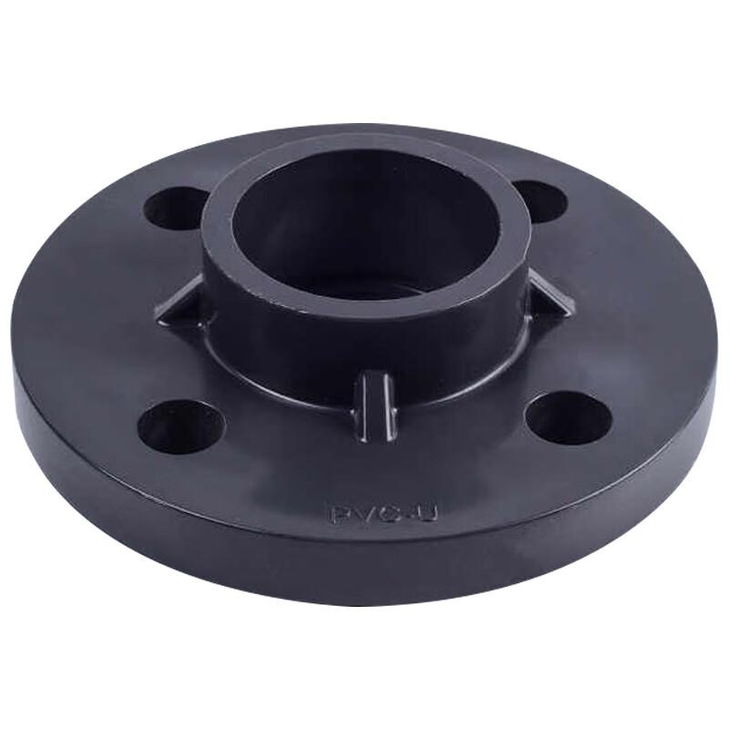 臻工品 UPVC给水管法兰 黑色塑料法兰盘，DN125(内径140mm） 售卖规格：1个