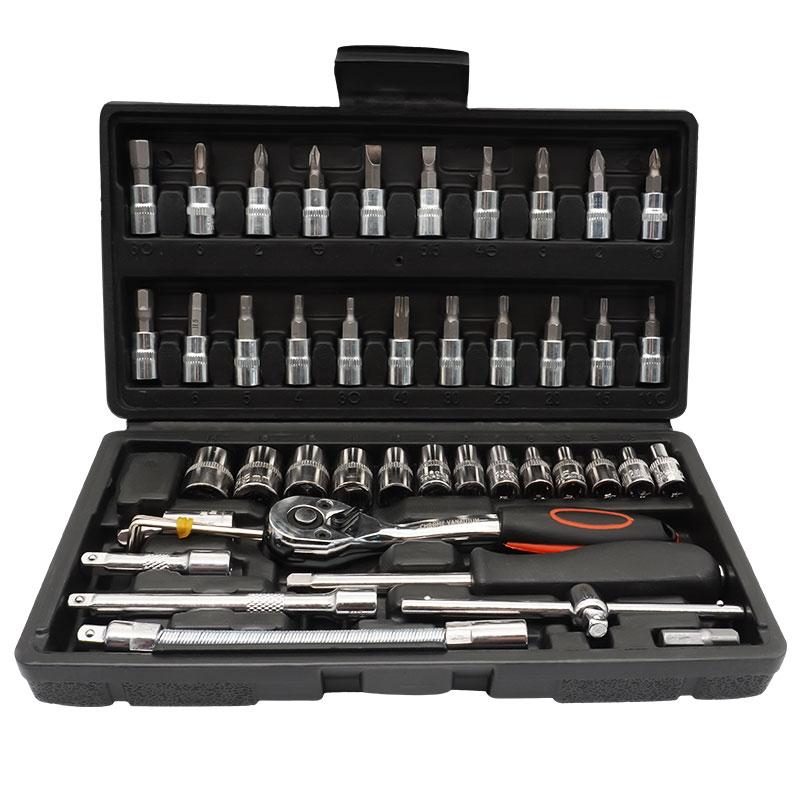 勒塔 棘轮扳手套筒套装，LT-AM717 46件 售卖规格：1套