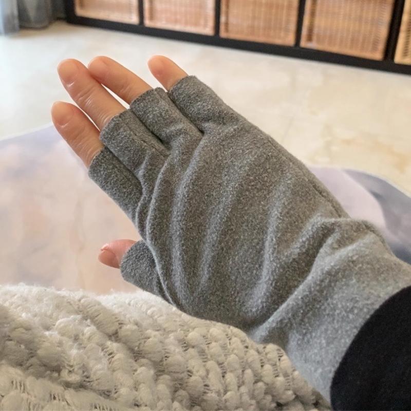 安客來 防寒手套 半指，DF-98 灰色 售賣規(guī)格：1雙