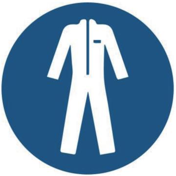 Blive GB安全标识-必须穿防护服，PP板，250×315mm，BL-PP-32508 售卖规格：1包