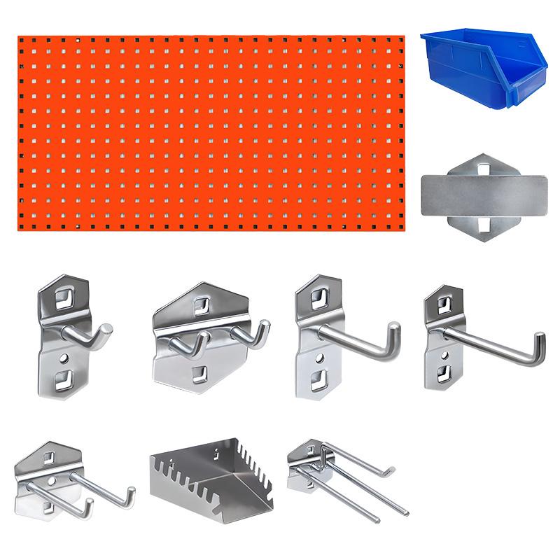 京圖尚冠 方孔掛板加掛鉤套餐，TF019 750*400*20mm橙色方孔掛板+掛鉤套餐38件 售賣規(guī)格：1個