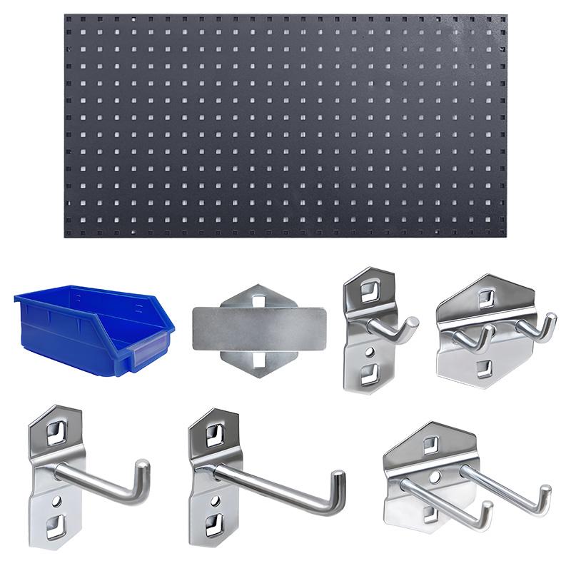 京圖尚冠 方孔掛板加掛鉤套餐，TF004 600*350*20mm深灰色方孔掛板+掛鉤套餐35件 售賣規(guī)格：1個