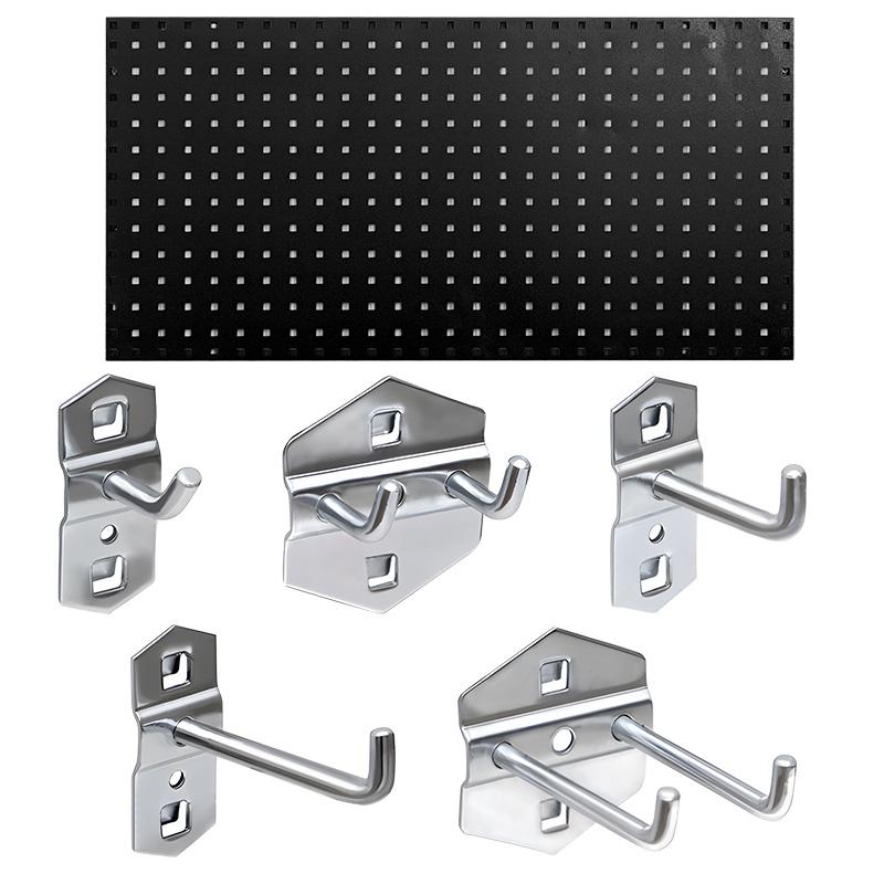 京圖尚冠 方孔掛板加掛鉤套餐，TE992 600*400*20mm黑色方孔掛板+掛鉤套餐26件 售賣規(guī)格：1個