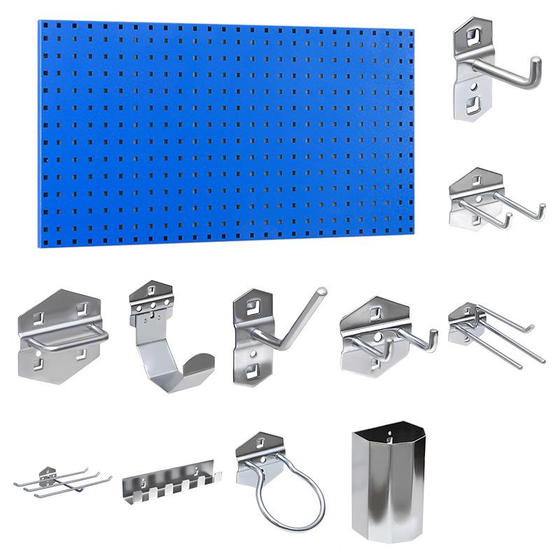 京圖尚冠 方孔掛板加掛鉤套餐，TF033 1000*500*20mm藍(lán)色方孔掛板+掛鉤套餐61件 售賣規(guī)格：1個