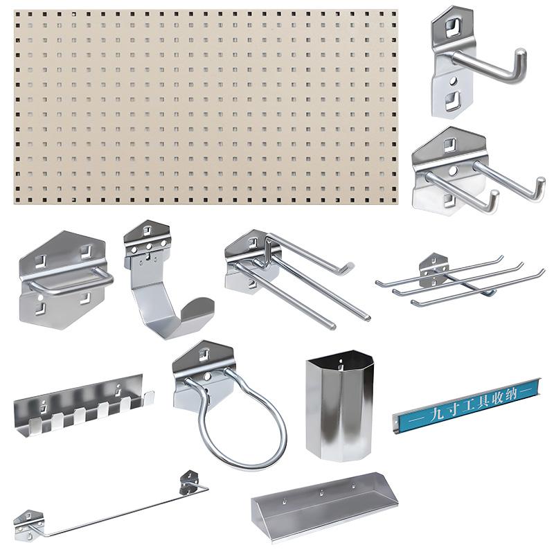 京圖尚冠 方孔掛板加掛鉤套餐，TF048 1500*450*20mm灰白色方孔掛板+掛鉤套餐51件 售賣規(guī)格：1個