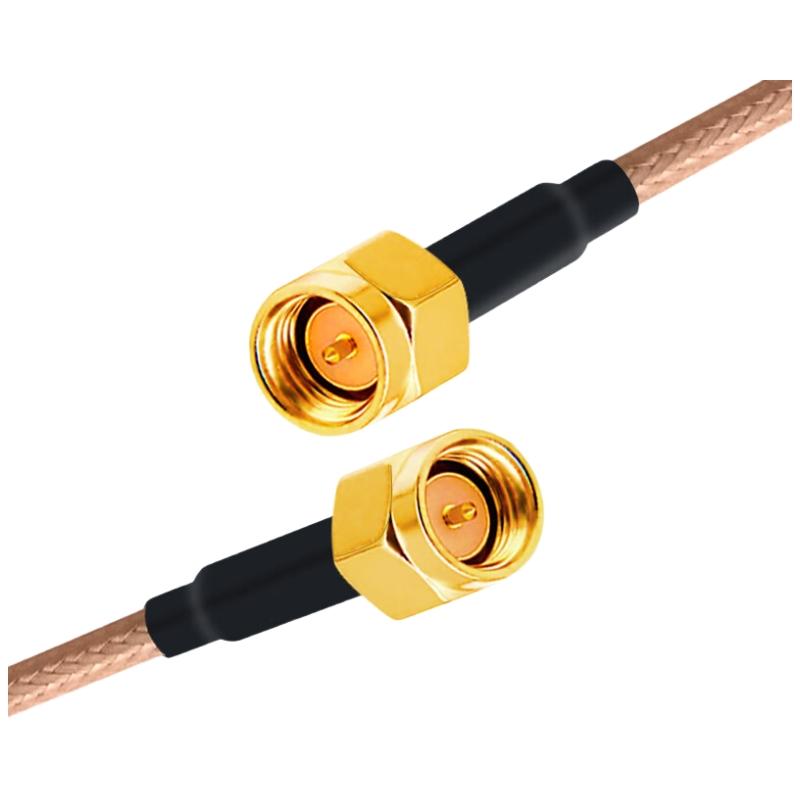 柏森德 SMA公-SMA公射頻連接線 50歐姆 超柔鍍銀屏蔽高溫線，BSD-SMA-GG10 10米 售賣規(guī)格：1根