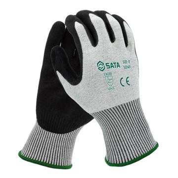 世达 丁腈双层磨砂涂掌防切割手套C级，522401-9码 售卖规格：1副