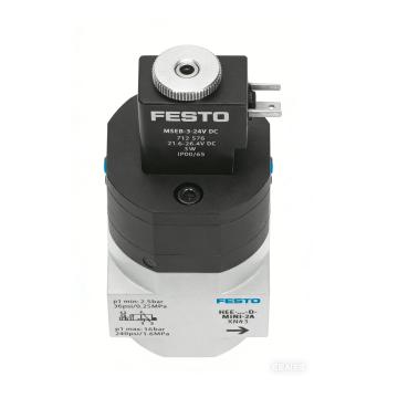 费斯托 截止阀，HEE-1/4-D-MINI-24，165071 电控 两位三通 售卖规格：1个