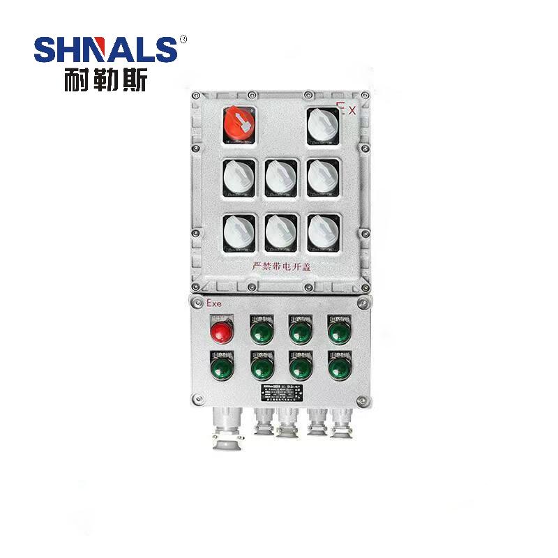 SHNALS 防爆电源箱配电箱，NLS-63716 总开关2P 63A+七回路/7位2P 16A 售卖规格：1台