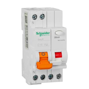 施耐德 EA9C45 漏電保護(hù)斷路器 1P+N C32A/30mA/A類，MGNEA9C45C3230CA 售賣規(guī)格：1個(gè)