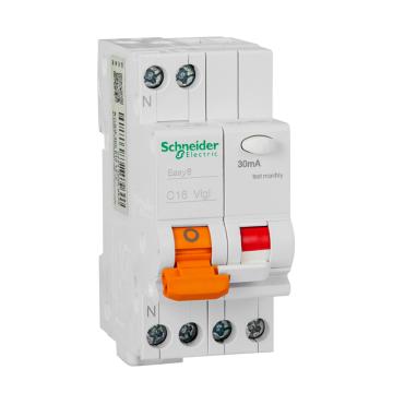 施耐德 EA9C45 漏電保護(hù)斷路器 1P+N C20A/30mA/A類，MGNEA9C45C2030CA 售賣規(guī)格：1個(gè)