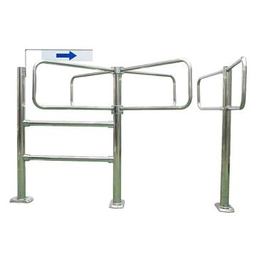 安賽瑞 超市入口手推單向門(mén)出入口，310132 材質(zhì)：不銹鋼 整體規(guī)格：長(zhǎng)10000X高1000x寬1500MM 旋轉(zhuǎn)式 售賣規(guī)格：1套