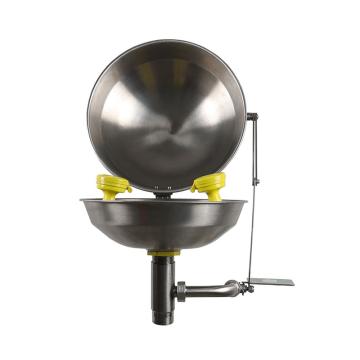 西斯贝尔/SYSBEL 壁挂式联动翻盖洗眼器，WG7023C 材质：304不锈钢 售卖规格：1台