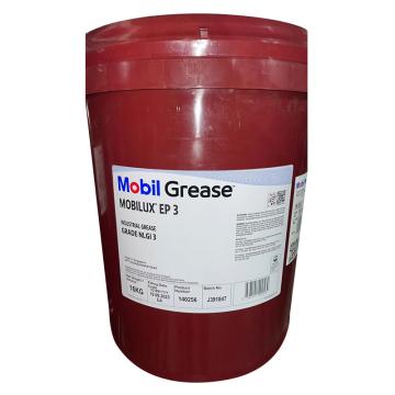 美孚/Mobil 润滑脂，力士滑脂EP系列Mobilux EP 3 16KG/桶 售卖规格：16公斤/罐