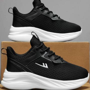 回力 飞织运动鞋，黑色，WL-0014 售卖规格：1双