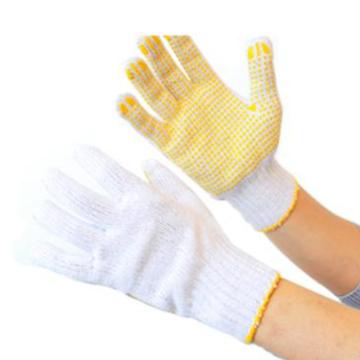 佳的 點塑手套，C01BDY 線織手套，漂白紗線點塑手套，780g，12副/打 售賣規(guī)格：12副/打